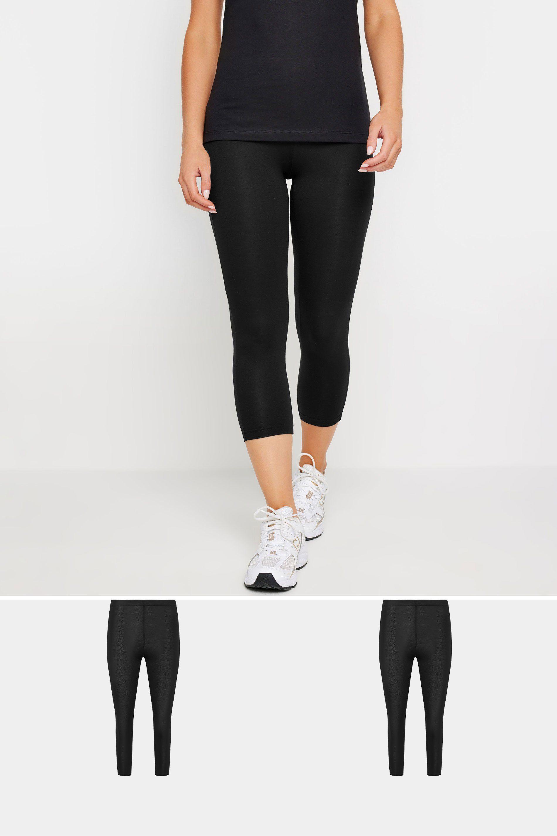 Petite 2 Pack Cropped Leggings by PIXIEGIRL