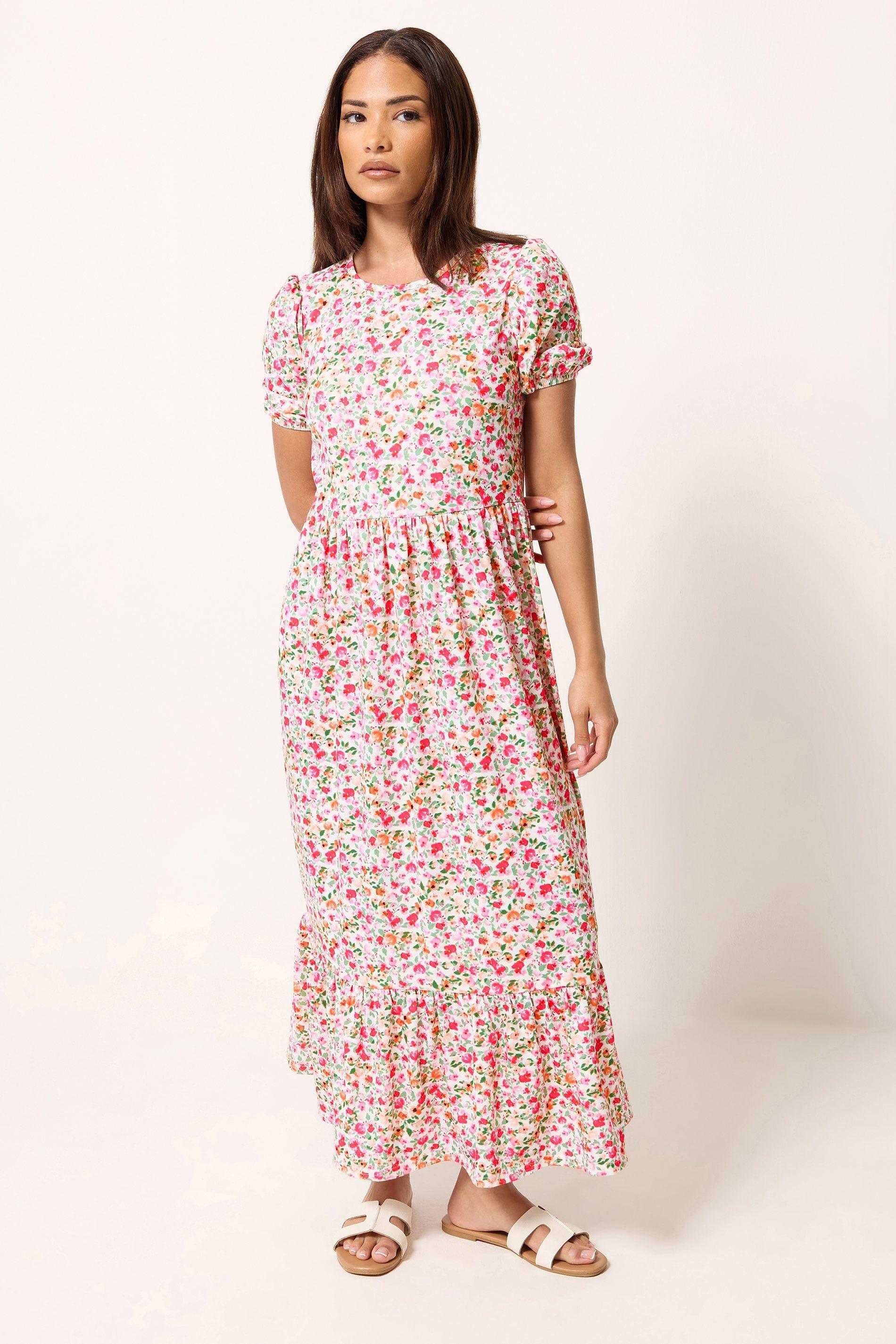 Petite Floral Maxi Dress by PIXIEGIRL