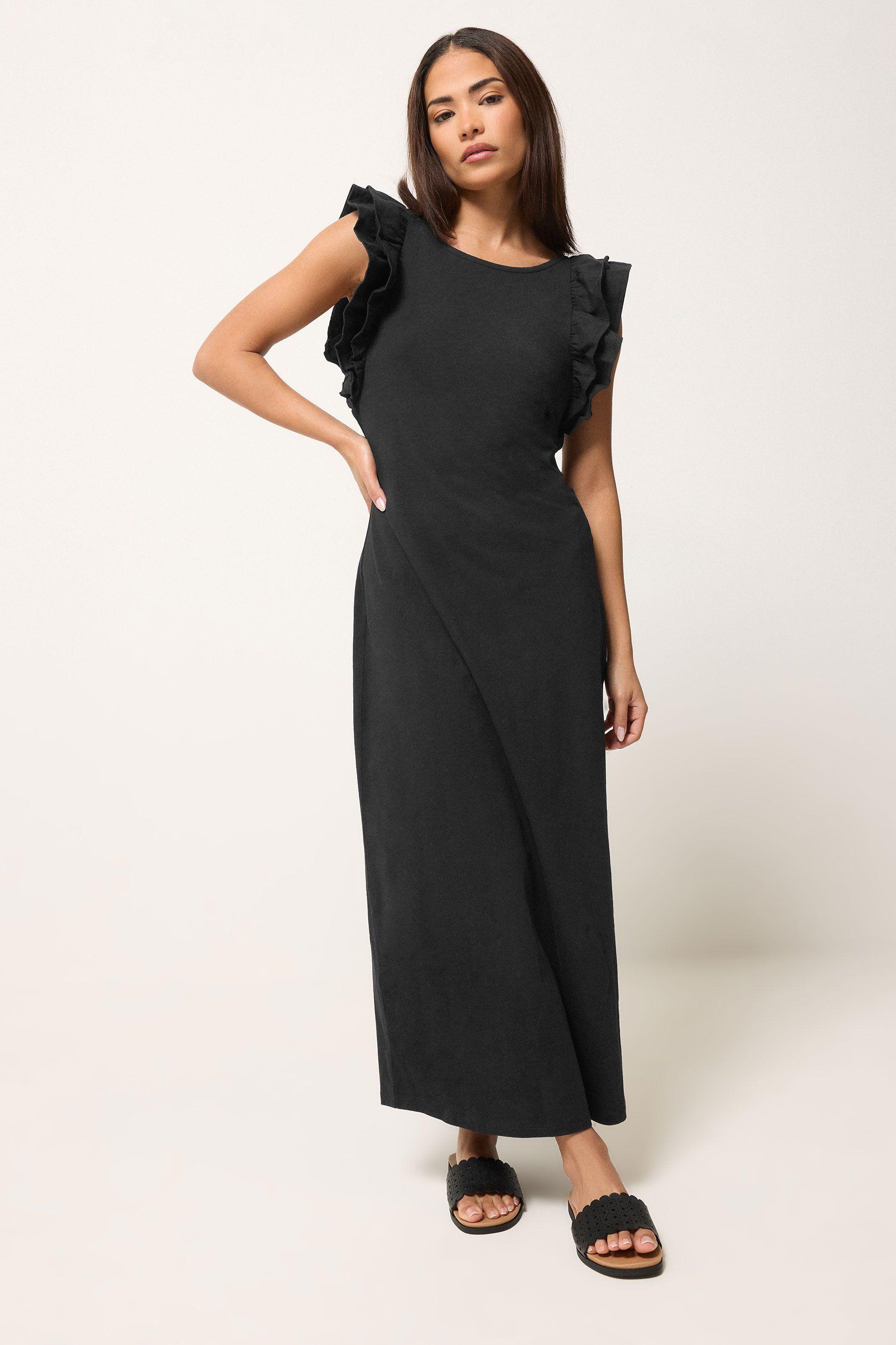 Petite Frill Sleeve Maxi Dress by PIXIEGIRL Petite Frill Sleeve Maxi Dress by PIXIEGIRL