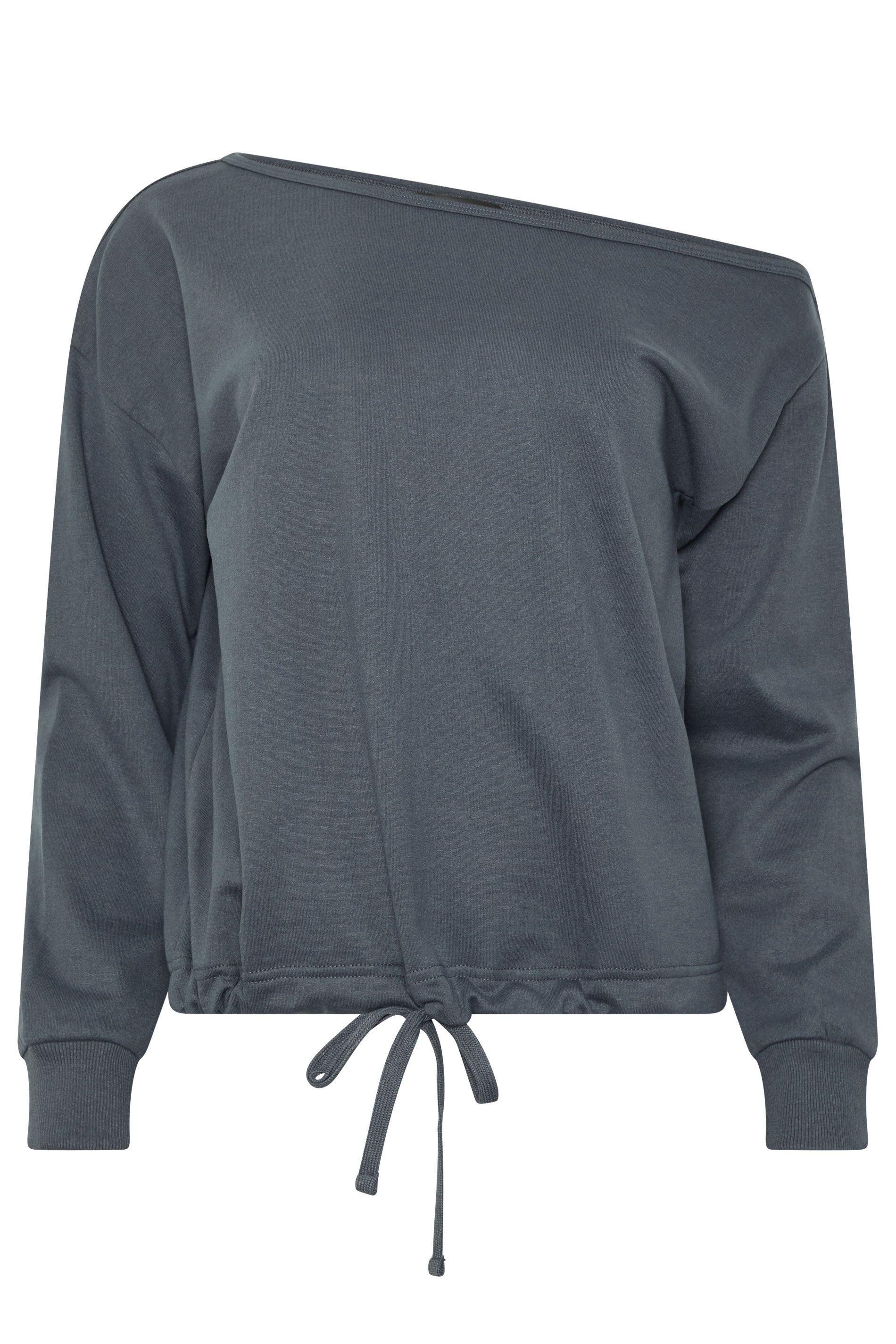 Petite Off Shoulder Sweatshirt by PIXIEGIRL