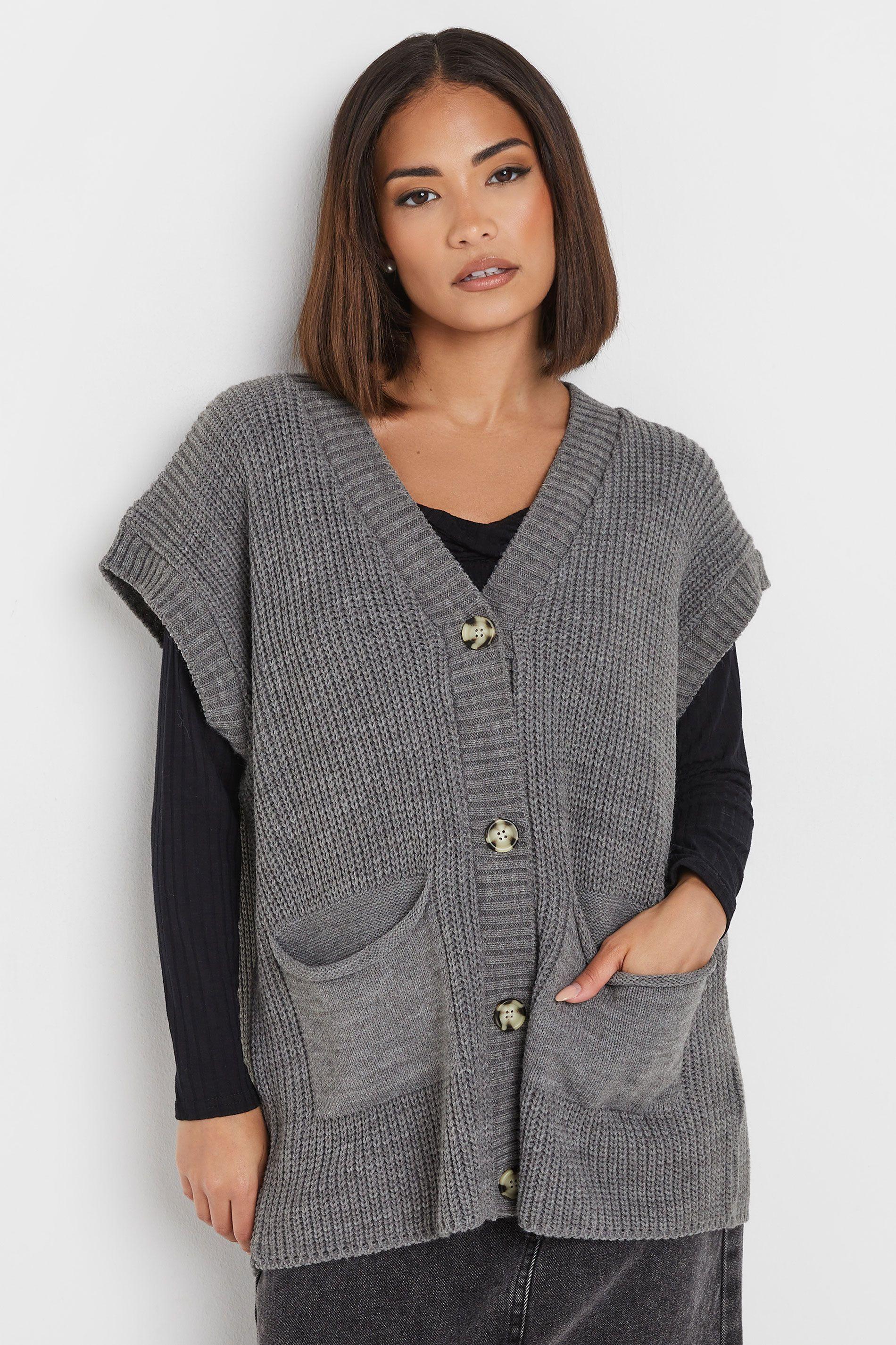 Petite Sleeveless Cardigan by PIXIEGIRL