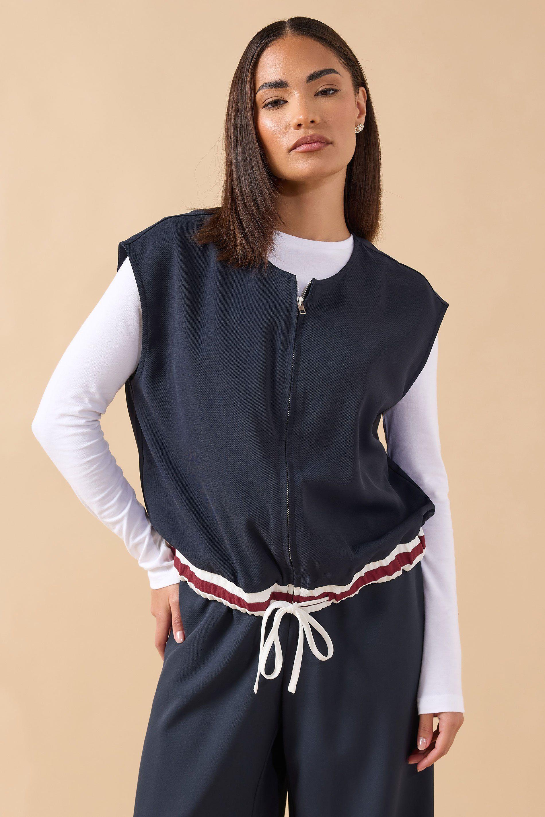 Petite Sleeveless Jacket Top by PIXIEGIRL