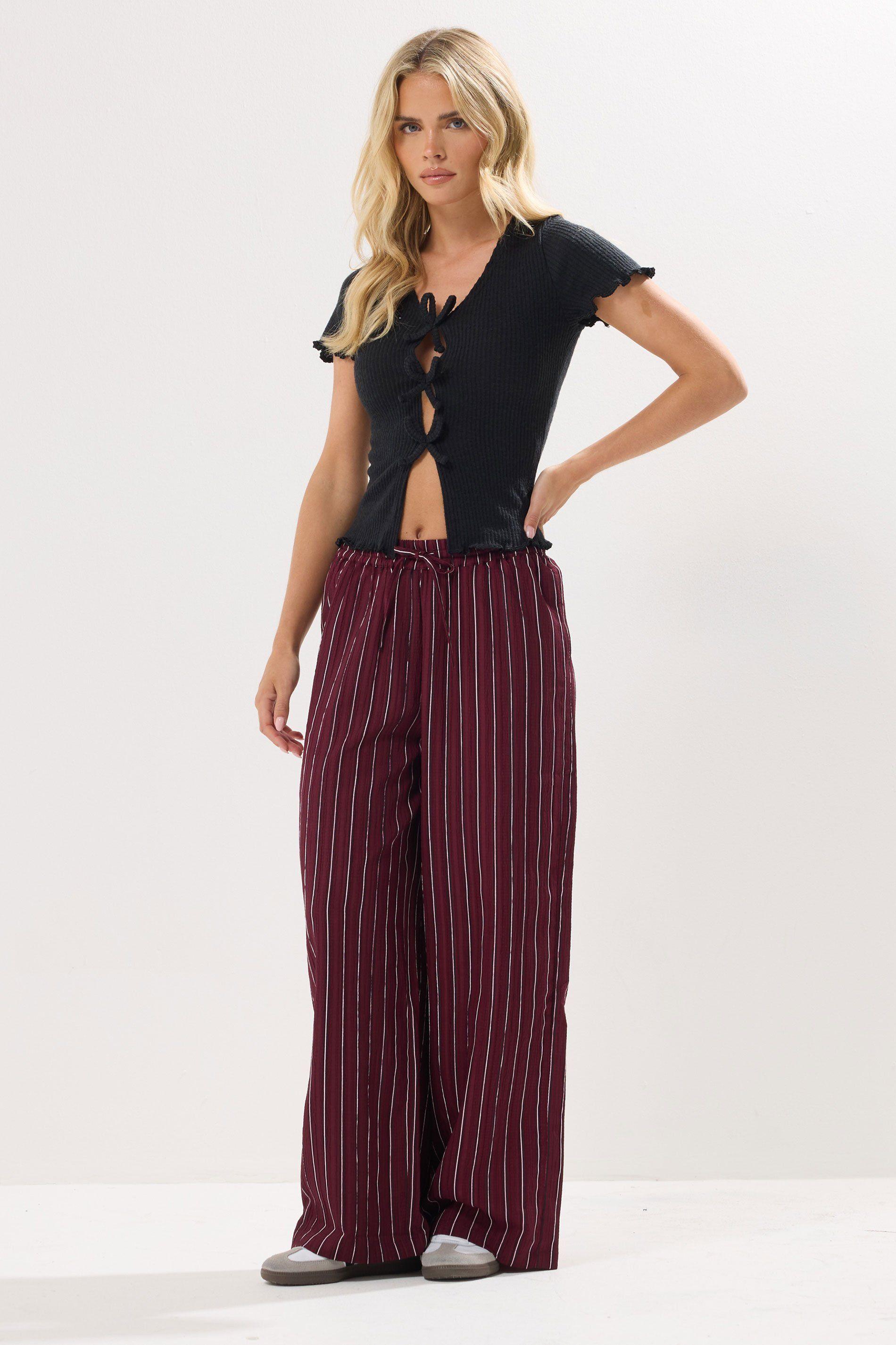 Petite Striped Trousers by PIXIEGIRL