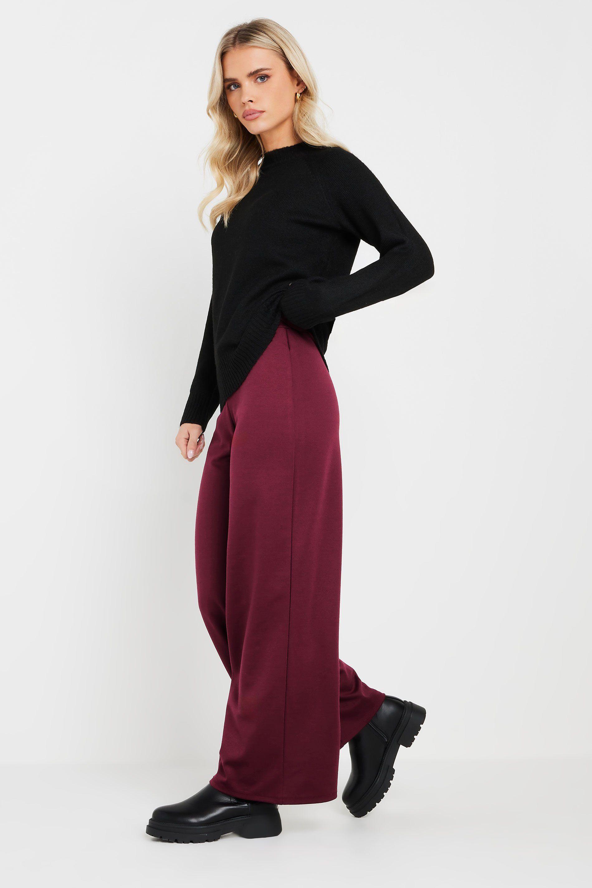 Petite Tailored Wide Leg Trousers by PIXIEGIRL