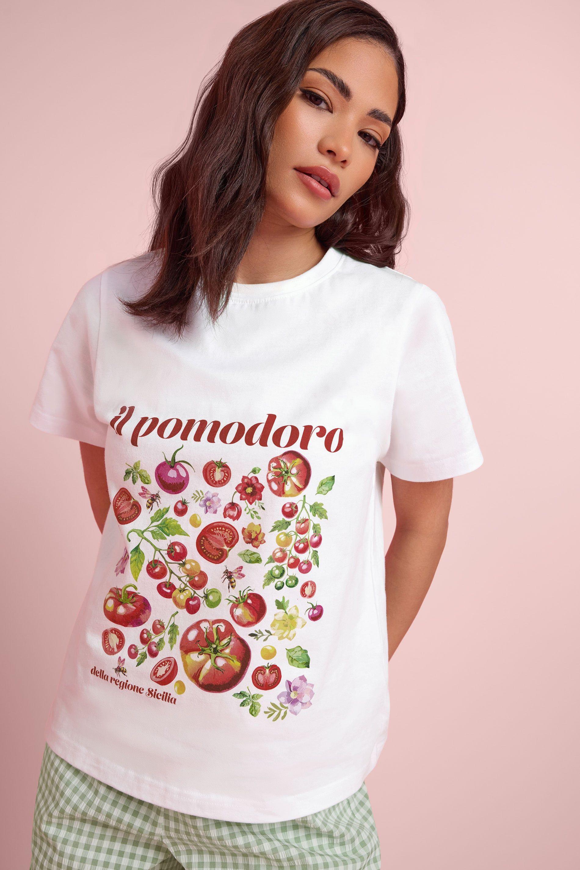 Petite Tomato Graphic T-Shirt by PIXIEGIRL