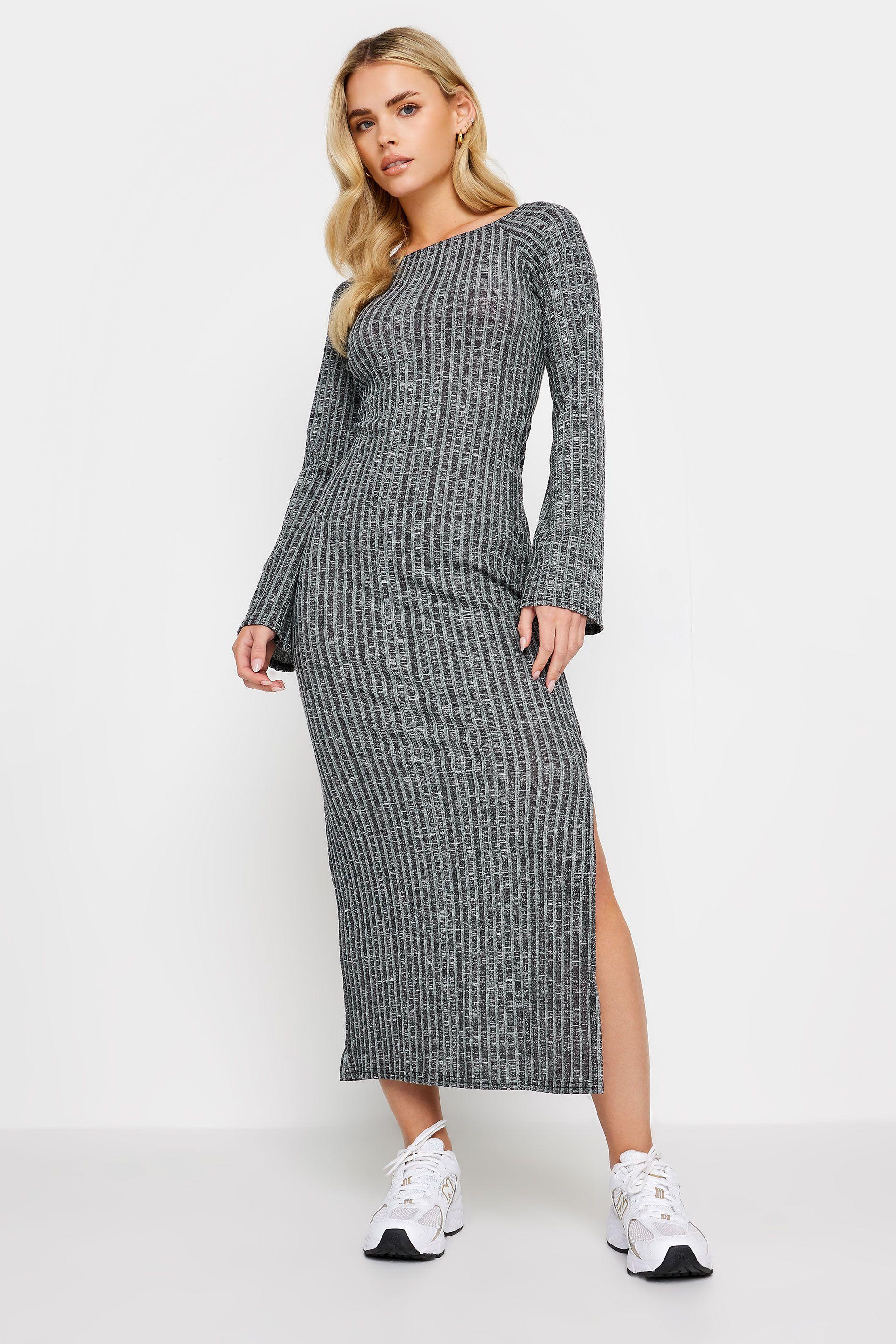 Petite Twist Back Midi Dress by PIXIEGIRL
