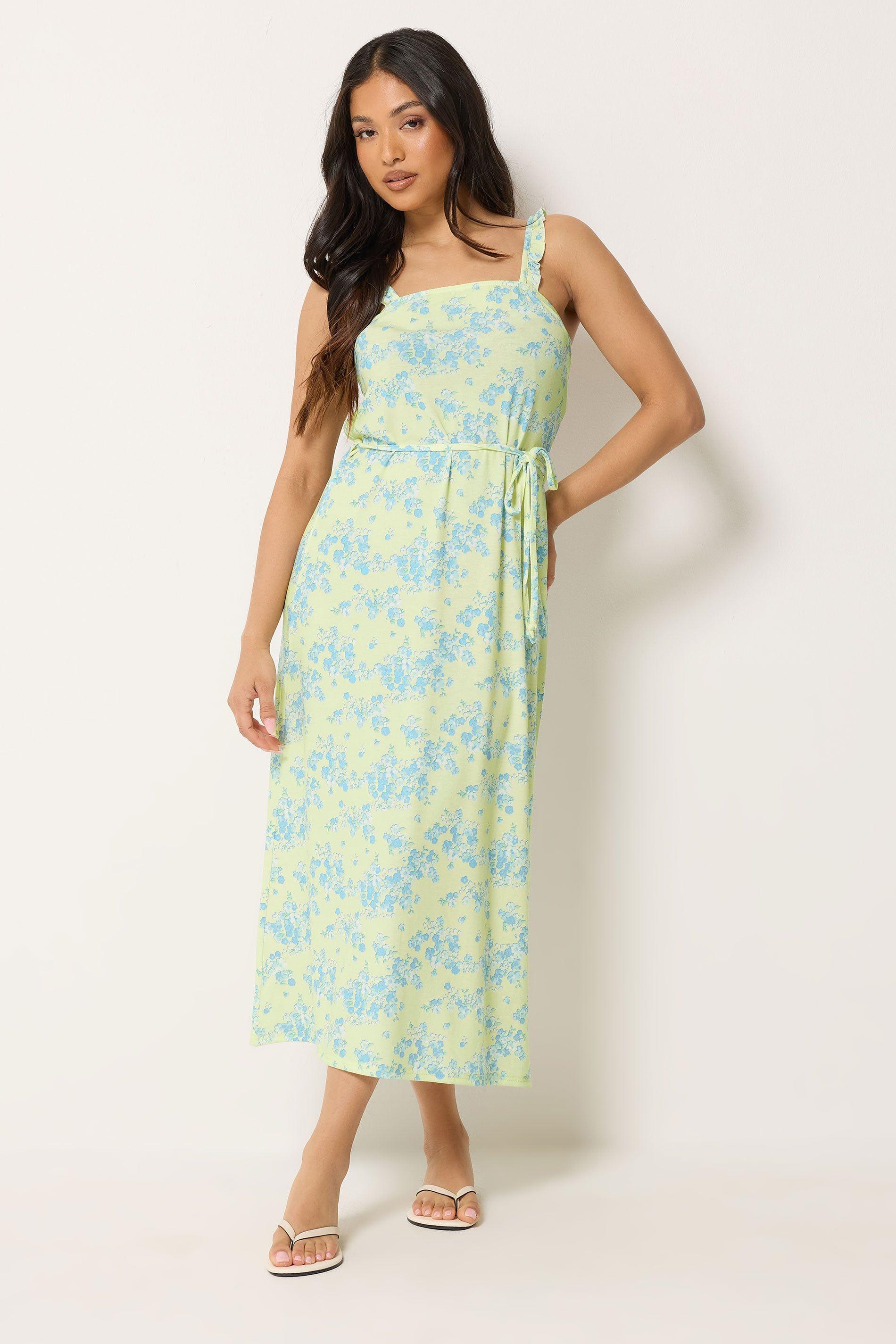 Petite Women's Belted Midi Dress by PIXIEGIRL
