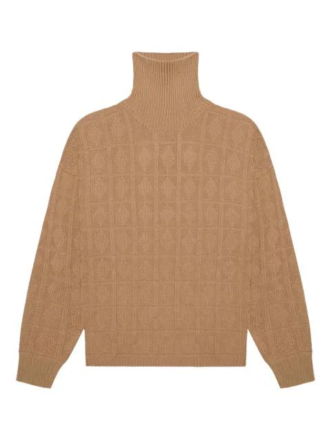 diamond-pattern sweater by PLACE OF ELMS