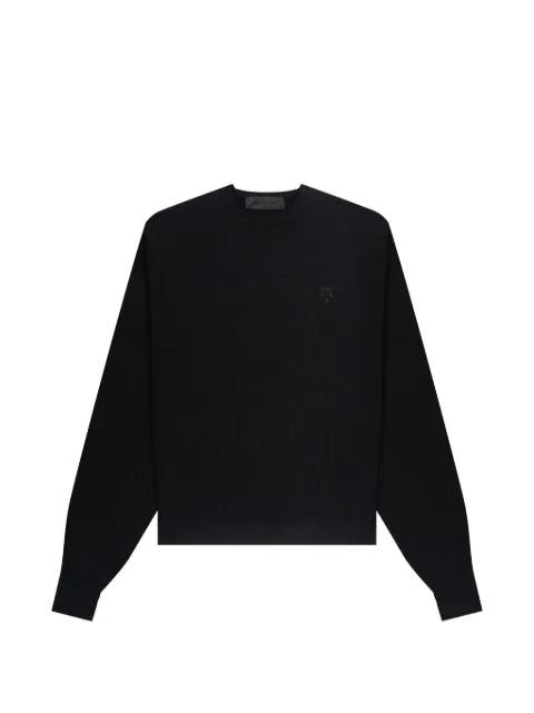 embroidered crew-neck sweater by PLACE OF ELMS
