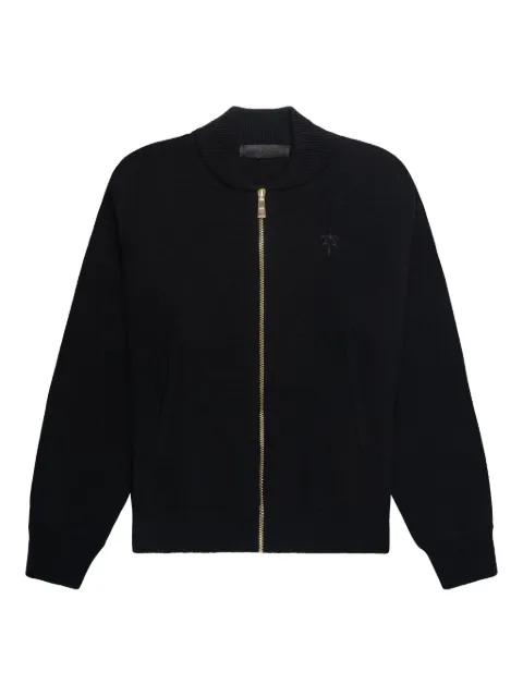 logo-embroidered cardigan by PLACE OF ELMS