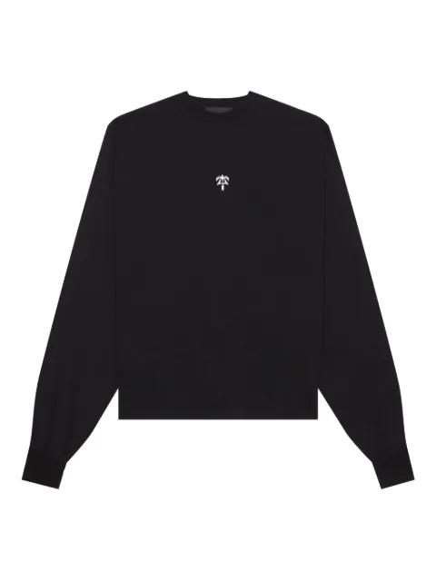 logo-embroidery long-sleeve T-shirt by PLACE OF ELMS