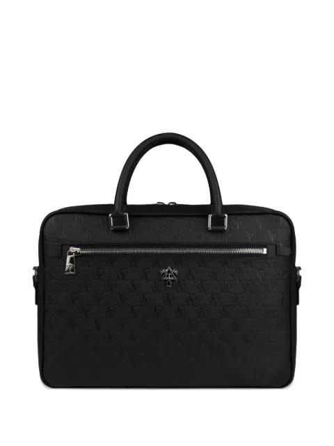 monolink-debossed briefcase by PLACE OF ELMS
