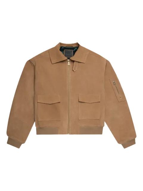 pocket suede jacket by PLACE OF ELMS