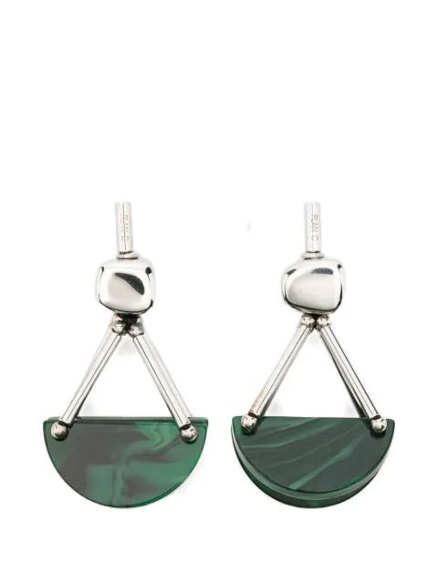 Half moon geometric drop earrings by PLAN C