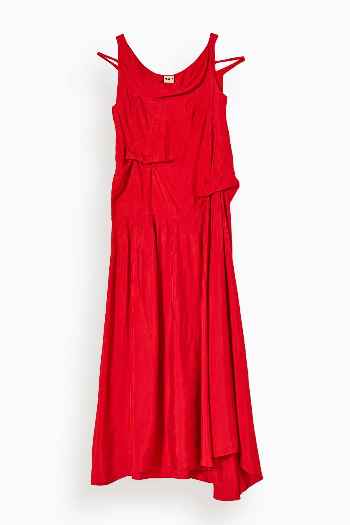 Long Dress in Red Fire by PLAN C