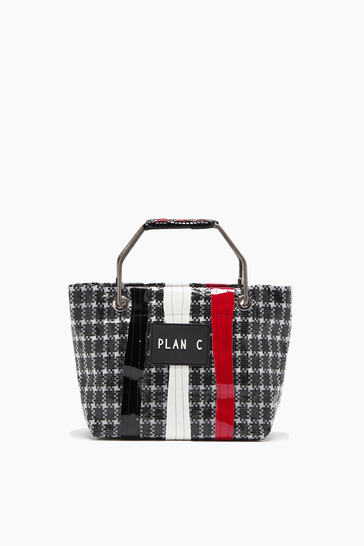 Shopping Bag in Black White Red by PLAN C