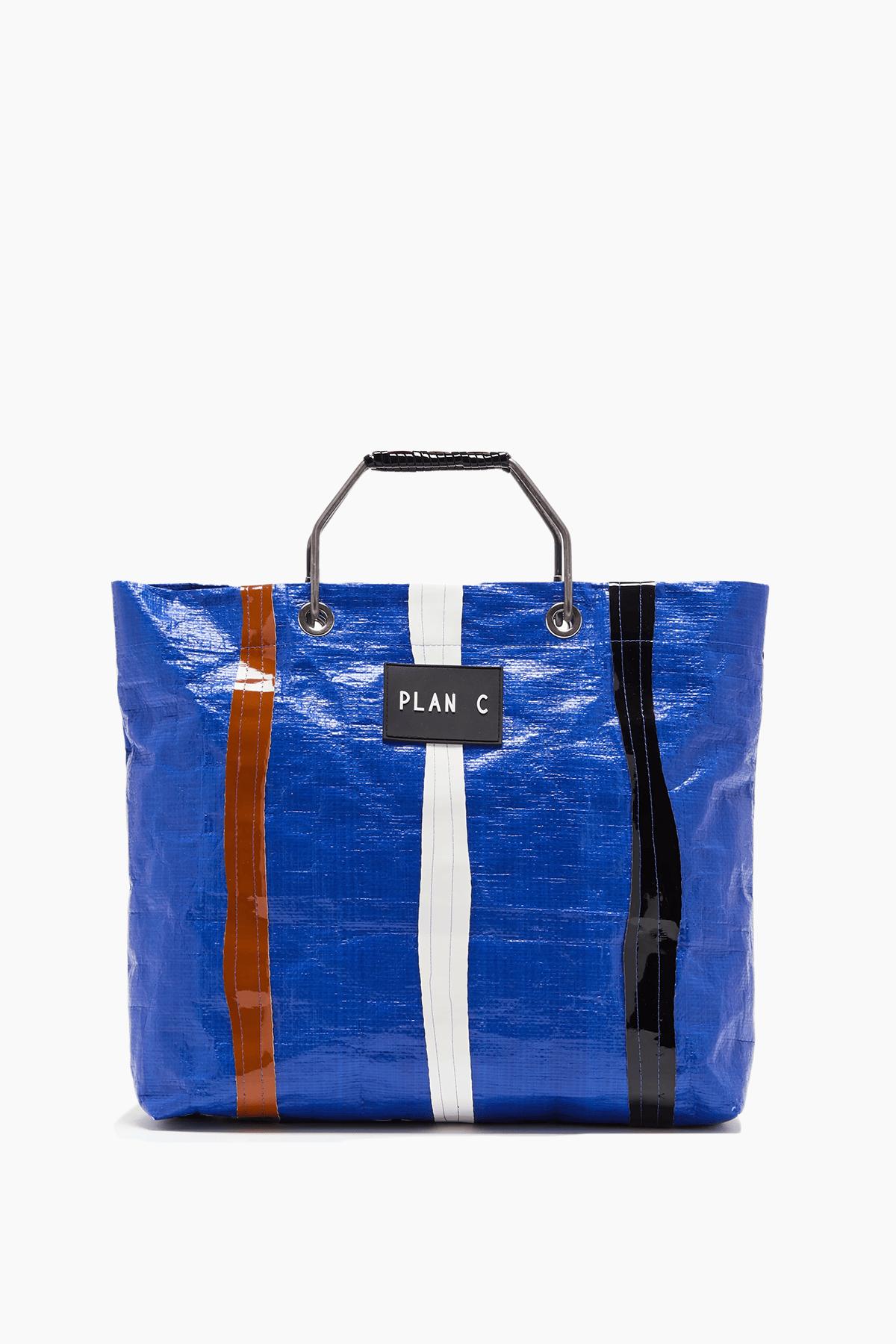Shopping Bag in Blue White Black by PLAN C