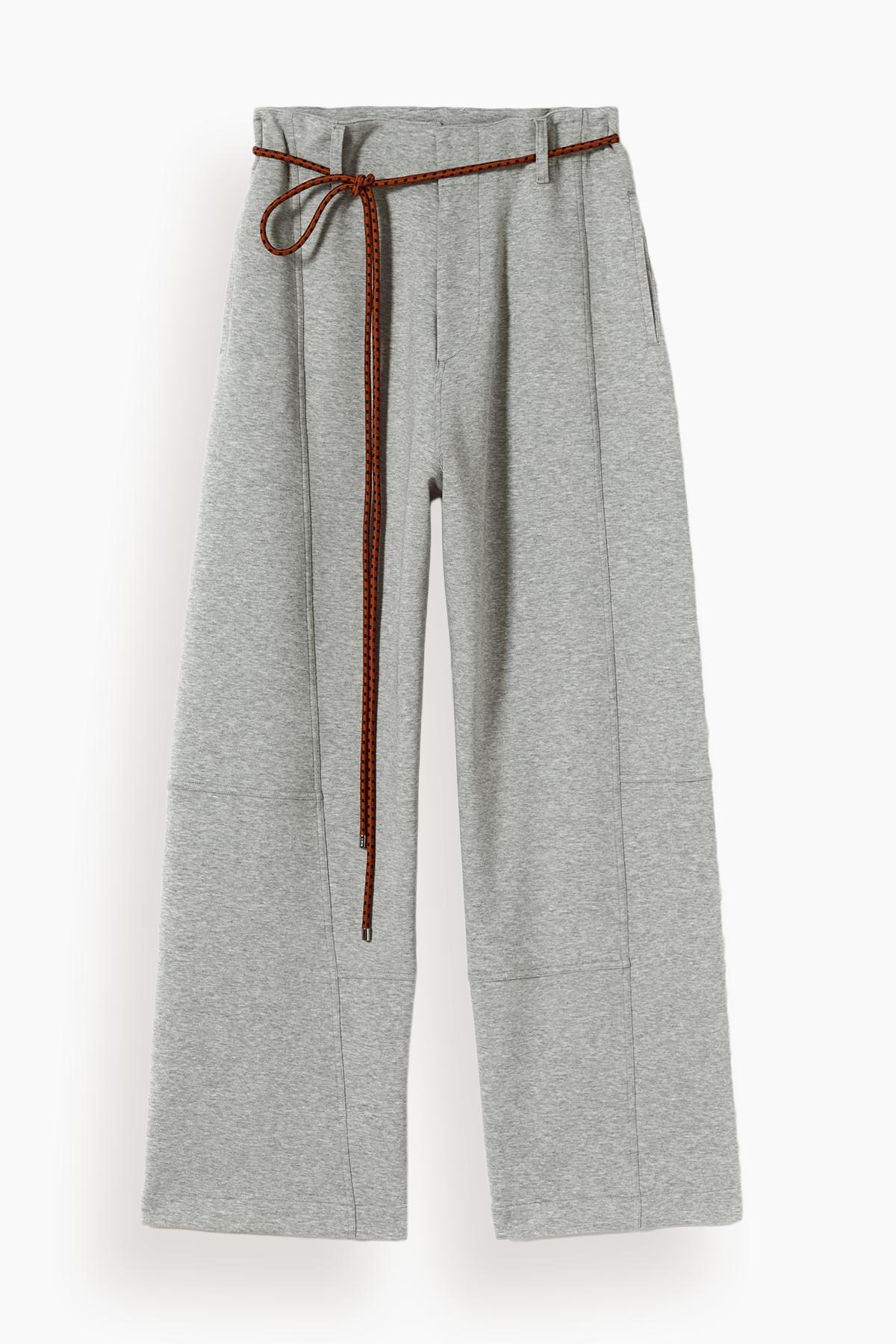 Trouser in Granite Grey Melange by PLAN C