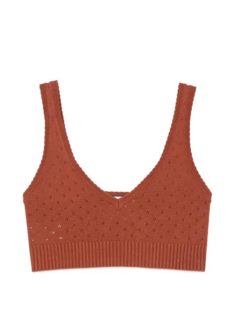 V-neck knitted top by PLAN C