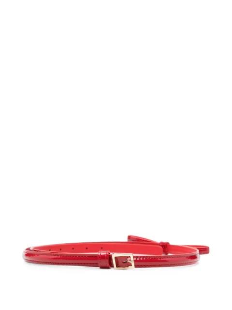 bow-detail patent-leather belt by PLAN C