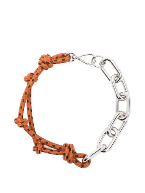 chain knotted necklace by PLAN C