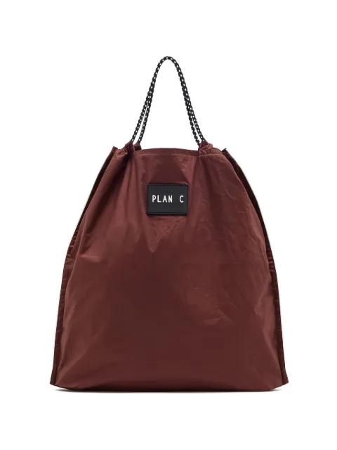 drawstring tote bag by PLAN C