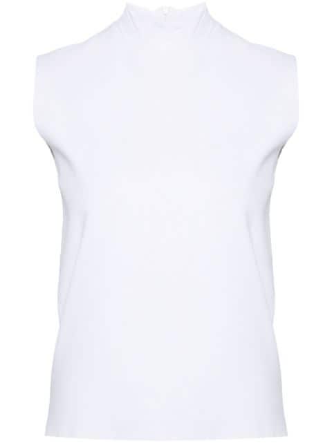 fine-knit mock-neck top by PLAN C