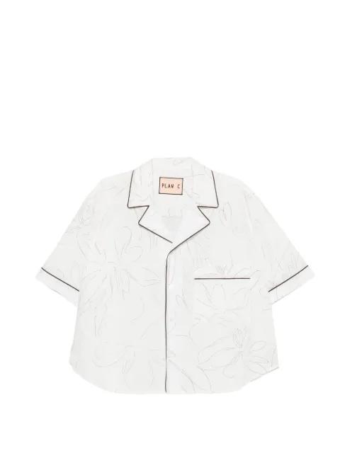 flower pencil shirt by PLAN C