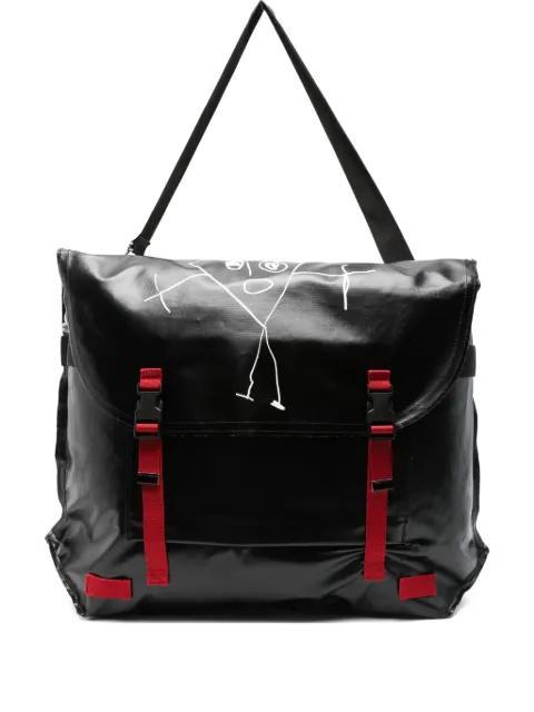 graphic-print shoulder bag by PLAN C