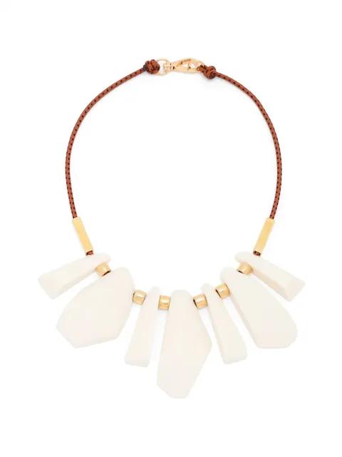 irregular-pendants necklace by PLAN C