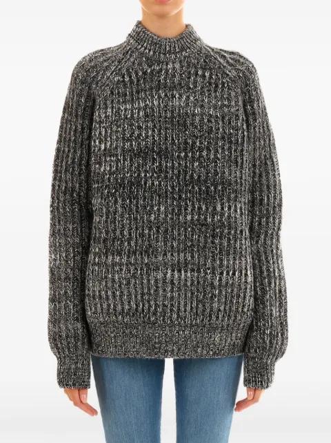mélange-effect sweater by PLAN C