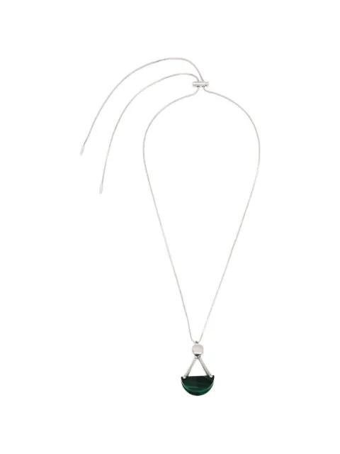 malachite-pendant necklace by PLAN C