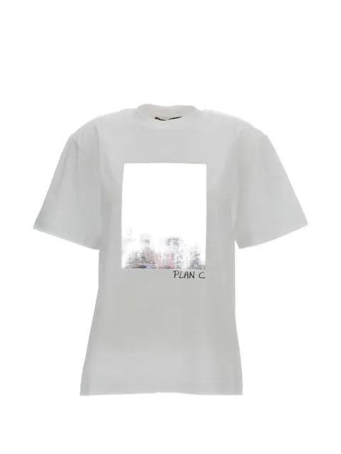 metallic-effect T-shirt by PLAN C