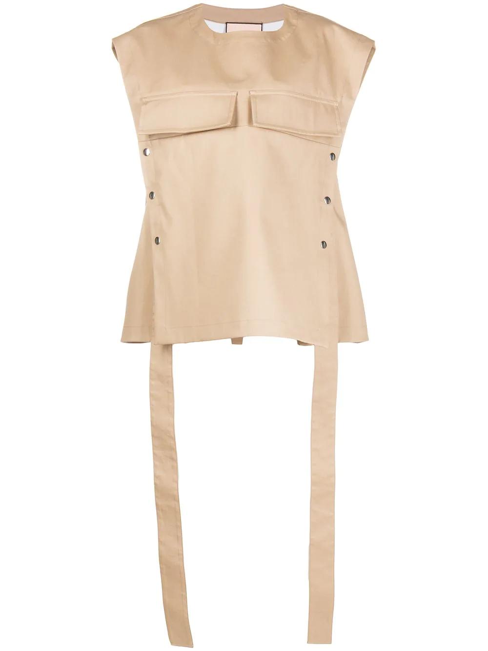 oversized utility vest by PLAN C