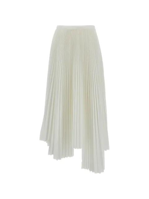 pleated asymmetric skirt by PLAN C