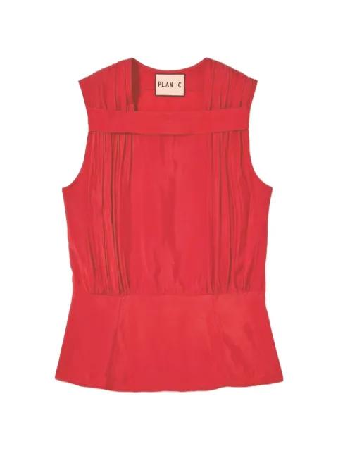 pleated vest top by PLAN C