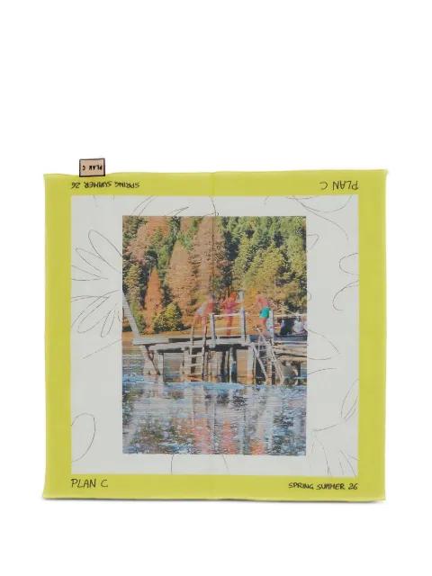 printed square scarf by PLAN C