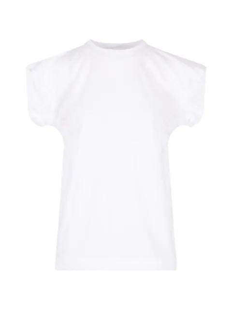 puff-sleeve graphic-print T-shirt by PLAN C