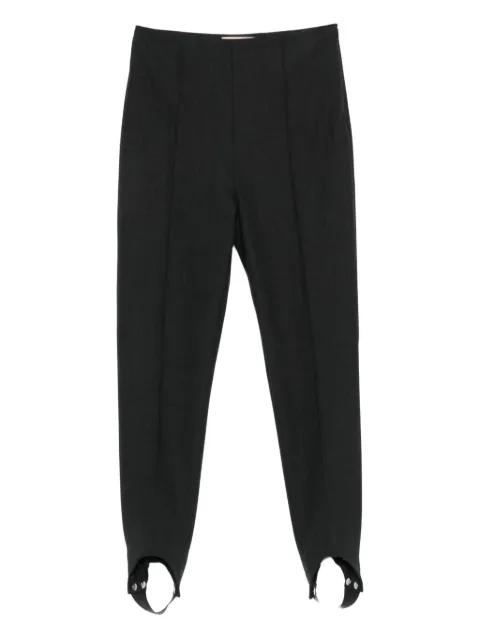 stirrup-detail trousers by PLAN C