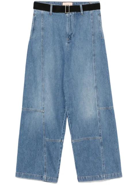 wide-leg cargo jeans by PLAN C