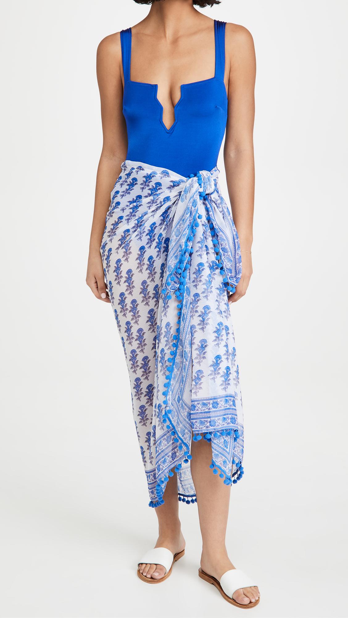 Border Print Sarong by PLAYA LUCILA