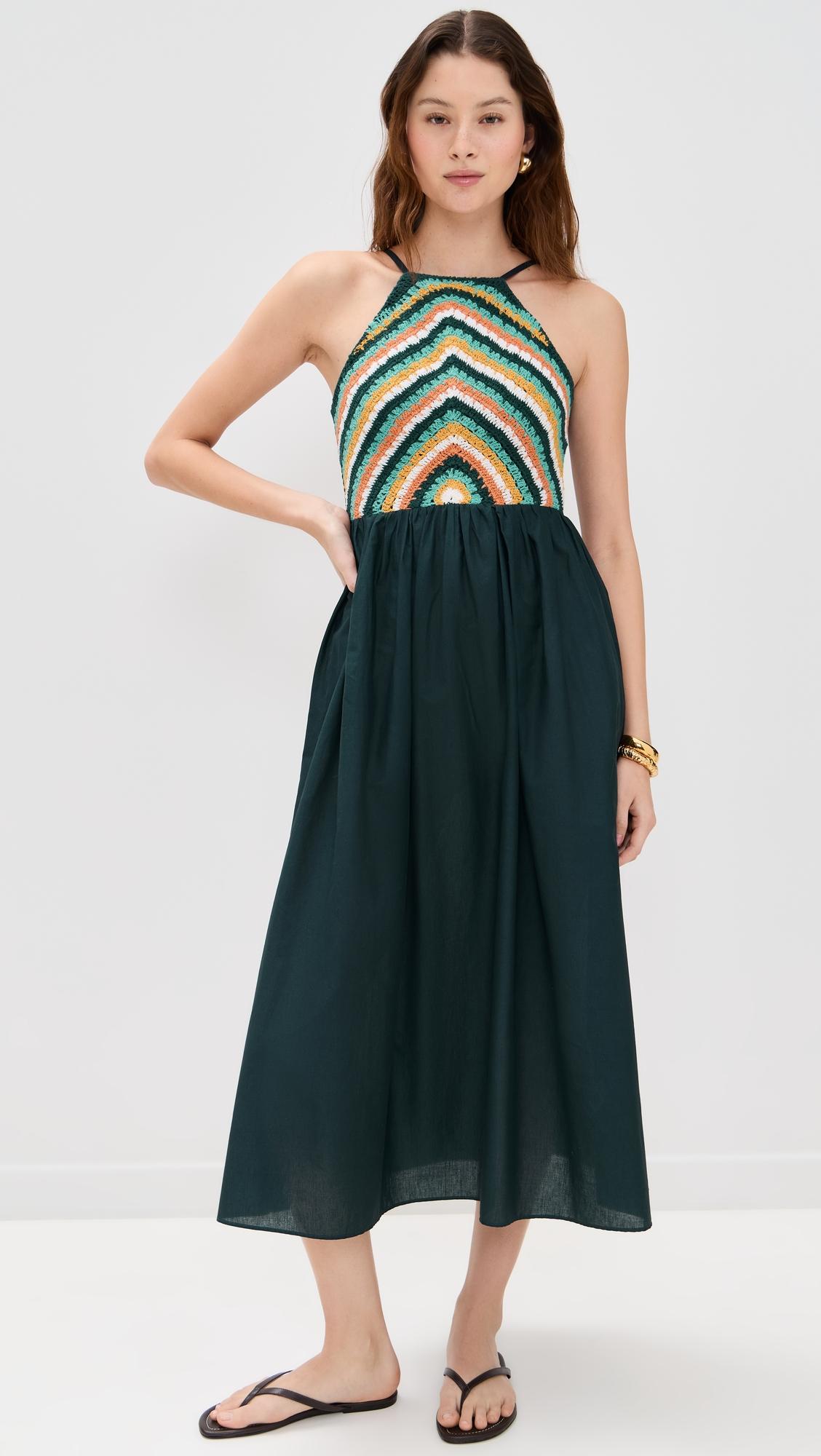 Crochet Halter Dress by PLAYA LUCILA