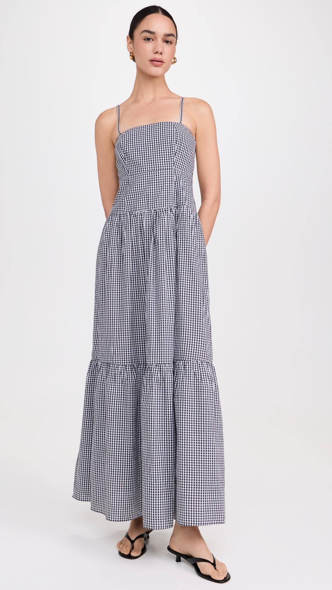 Square Neck Maxi Dress by PLAYA LUCILA