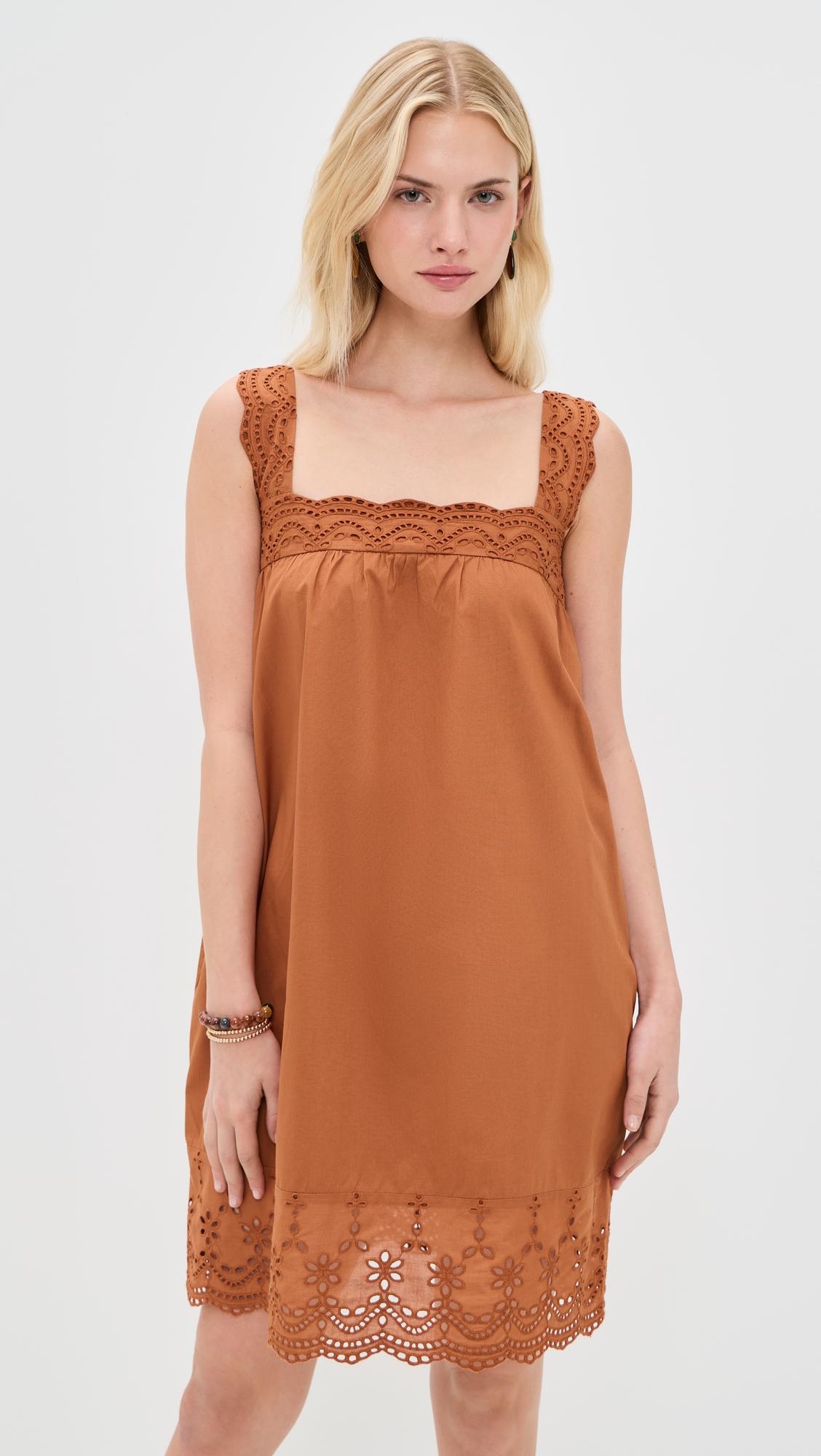 Tobacco Mini Dress by PLAYA LUCILA