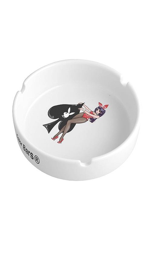 Playboy Ace of Spades Ashtray in White by PLAYBOY