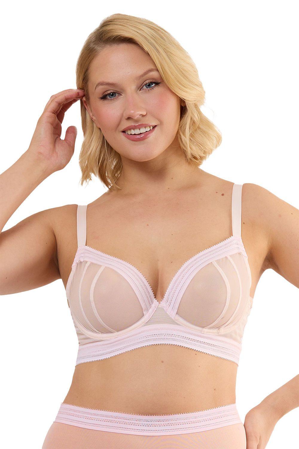 Icon Blush Pink Sheer 'Plunge Bra' by PLAYFUL PROMISES