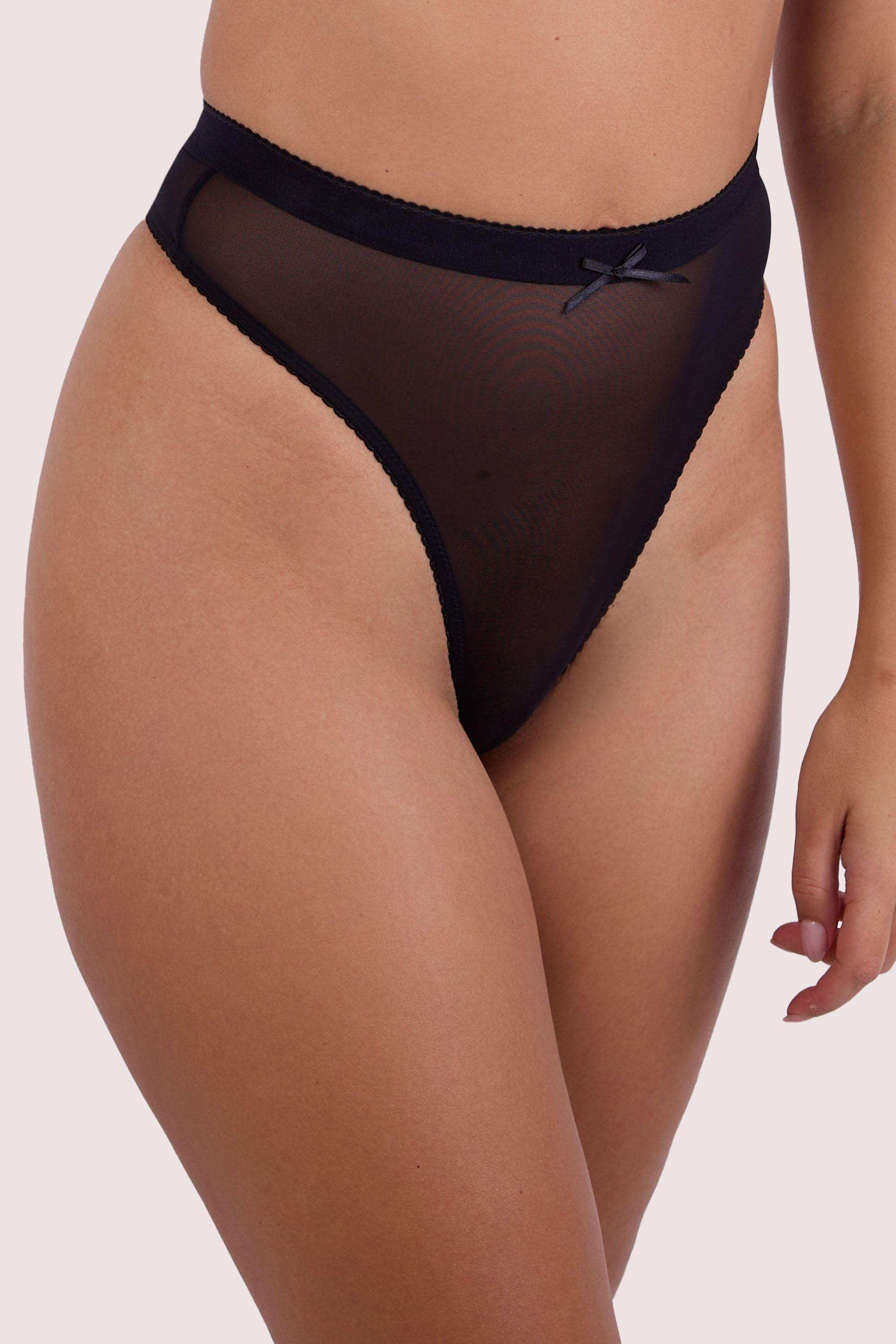 Josie Black Mesh 'High Waist Thong' by PLAYFUL PROMISES