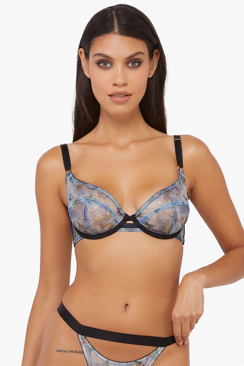 Talia Renaissance Printed Mesh Bra by PLAYFUL PROMISES