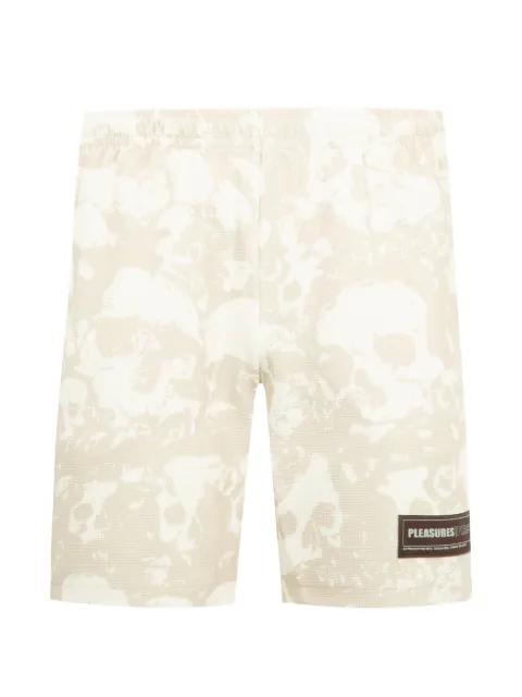 Despair skull-print shorts by PLEASURES