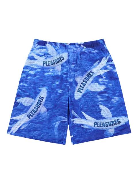 Koi Mesh shorts by PLEASURES